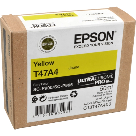 Tusz Epson T47A4 do SC-P900 SureColor | 50 ml | yellow